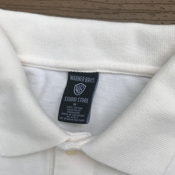 SOLD 🖤 Taz Warner Bros Studio Store Polo Sz M - Picture 4 of 5